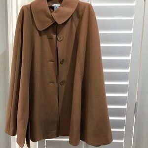 Steve Madden Tan Wool Blend …Fully-Lined ‘Cape/Coat.
